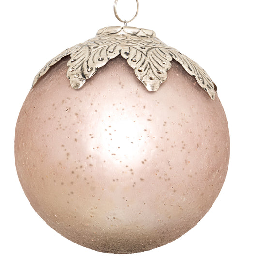 The Noel Collection Venus Leaf Crested Large Bauble