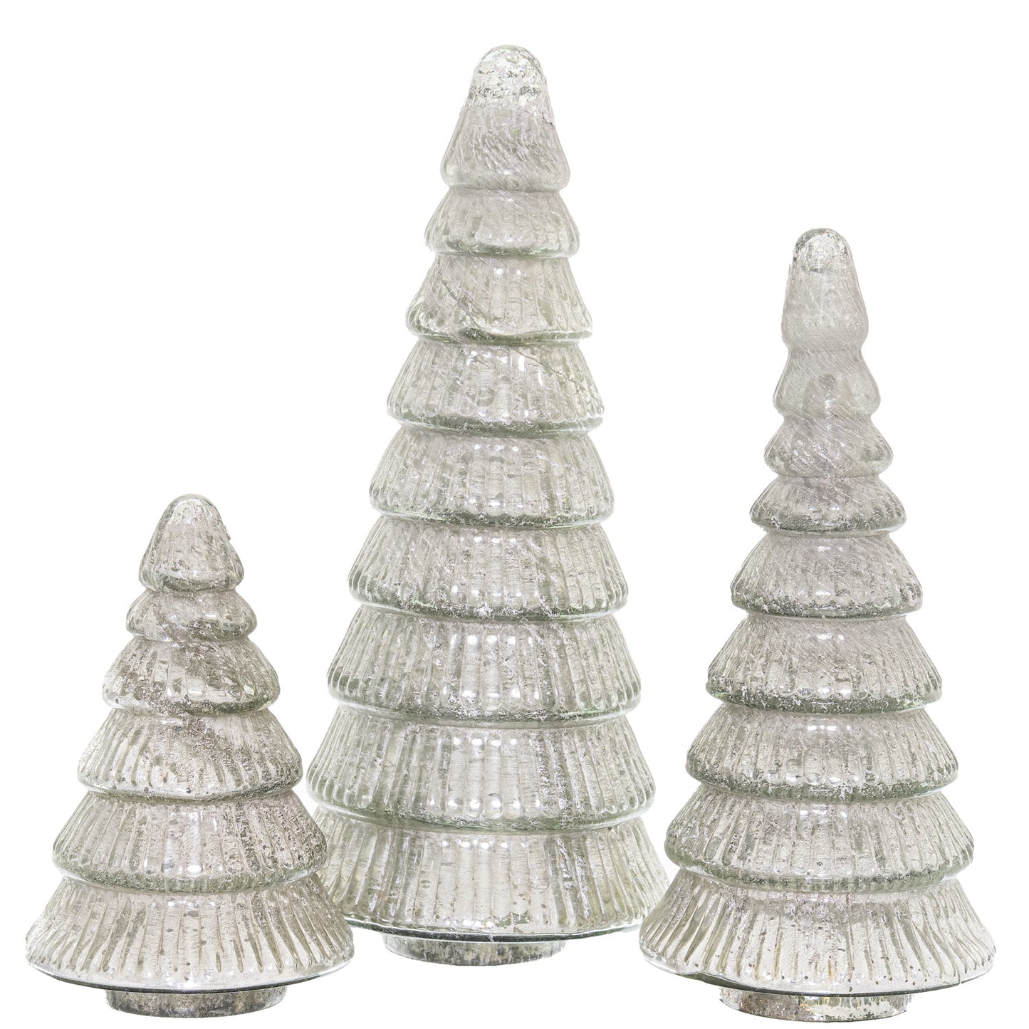 The Noel Collection Tiered Decorative Large Glass Tree