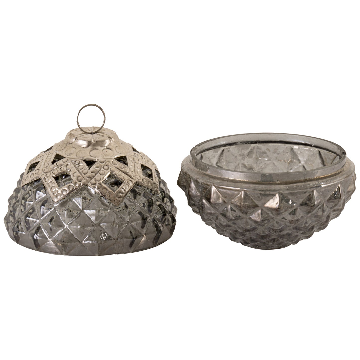 Noel Collection Midnight Filigree Crested Trinket Bauble