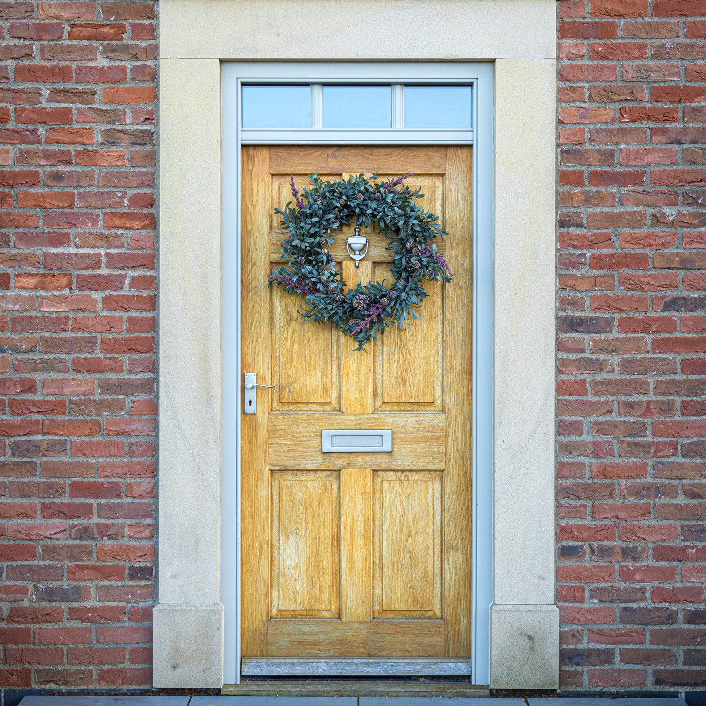 Mulberry And Pinecone Christmas Wreath