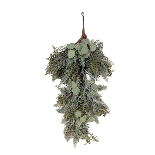 Winter Hanging Sprig With Eucalyptus And Fern